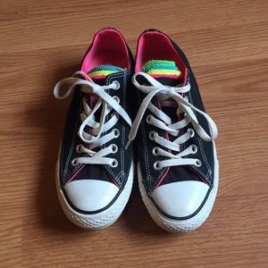 Multicolored Converse Shoes